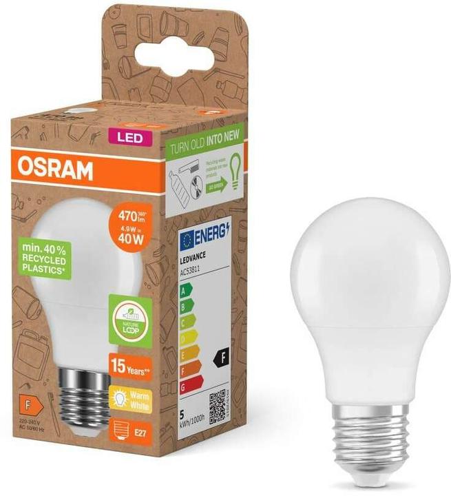 Produktbild Osram LED Pcr Lamps (E27, 4.90 W, 470 lm, 1 x, F)