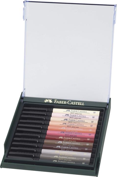 Image du produit Faber-Castell Pitt Artist Pen Pen Brush Ink Pencil (12x)