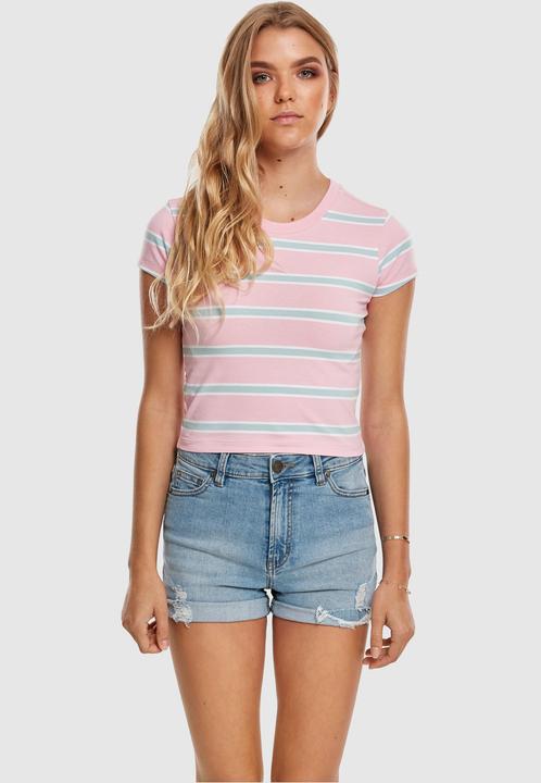 Actual product image Urban Classics Ladies Stripe Cropped Tee (S)