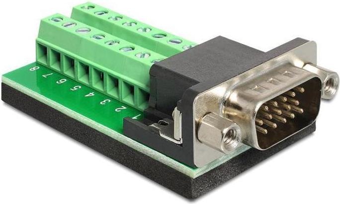 Produktbild Delock Terminalblock VGA 15Pin Stecker (Component, 5.40 cm)