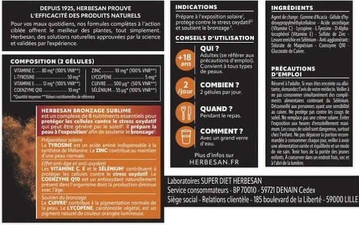 Immagine prodotto Herbesan Preparatore per abbronzatura sublime e protettore cellulare