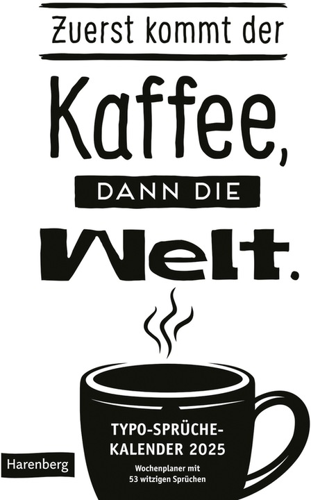 Harenberg Typo-Sprüche (25 x 35.5 cm, No binding, German)