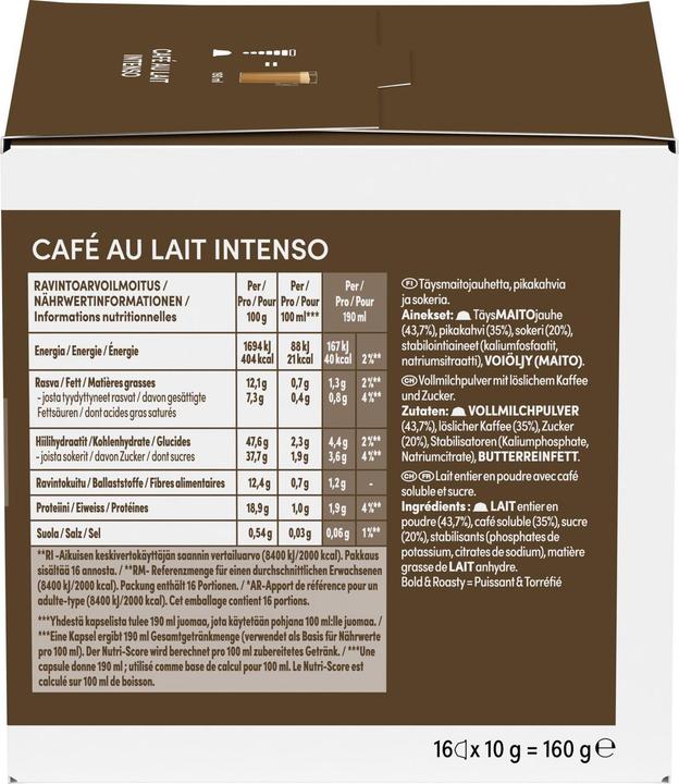Produktbild Nescafé Café au lait Intenso (16 x Port.)