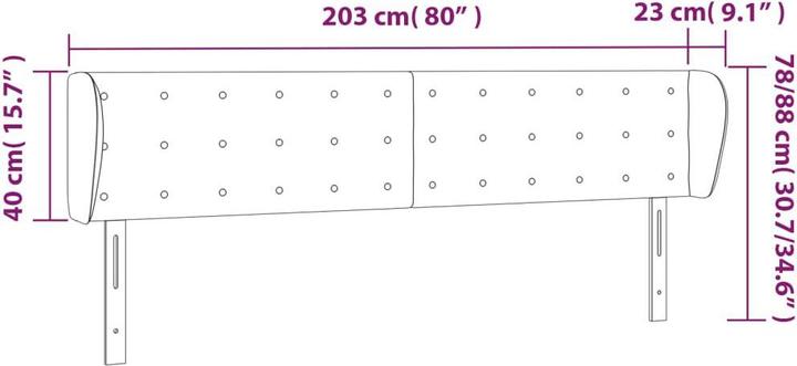 Produktbild VidaXL Zain (203 x 23 x 88 cm)