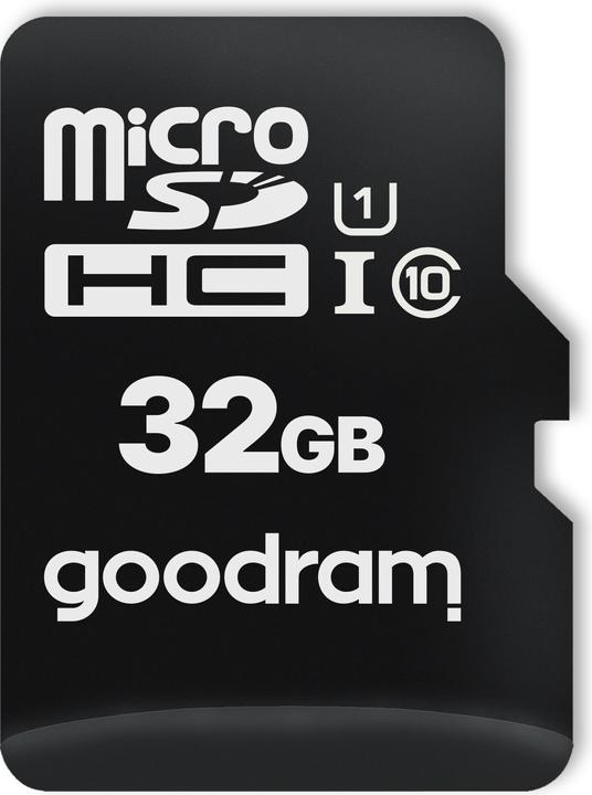 Productafbeelding Goodram M1A4-0320R12 - 32 GB - MicroSD - Klasse 10 - UHS-I - 100 MB/s - 10 MB/s (32 GB, microSD, U1, UHS-I)
