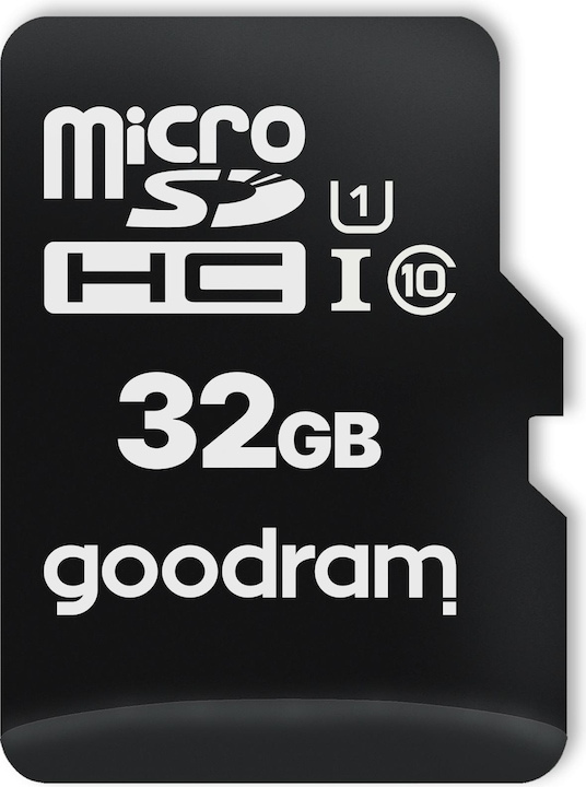 Productafbeelding Goodram M1A4-0320R12 - 32 GB - MicroSD - Klasse 10 - UHS-I - 100 MB/s - 10 MB/s (32 GB, microSD, U1, UHS-I)
