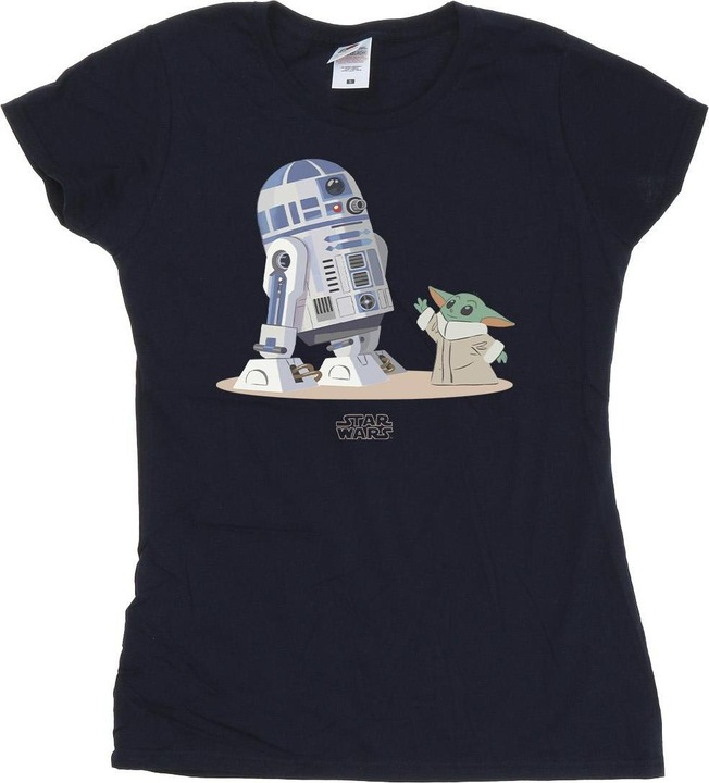Image du produit Star Wars - T-shirt THE MANDALORIAN R2D2 AND GROGU - Femme (M)