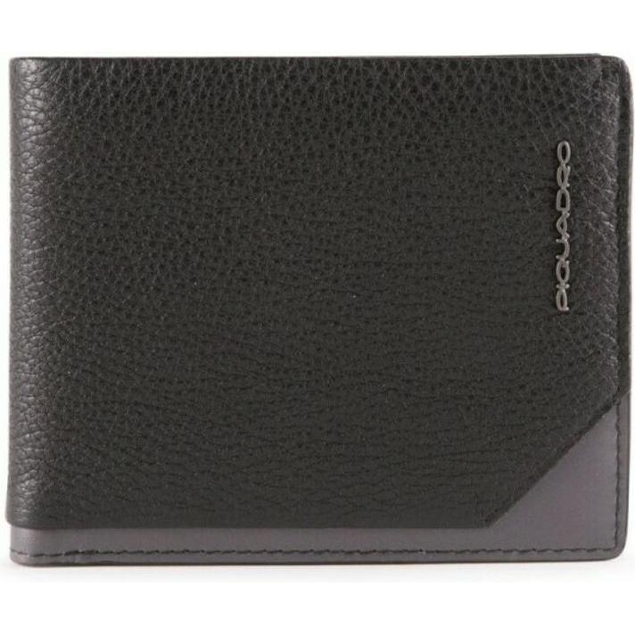 Piquadro, Mannen, Portemonnee, Tallin, Leather Wallet, 42023100, Black, For Men, Zwart