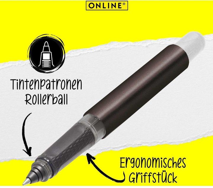 Produktbild Online COLLEGE METALLIC - Rollerball (Metallic Black)