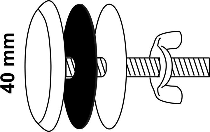 Produktbild Magni Deckrosette, Chrom, 40 mm (Türgriff)