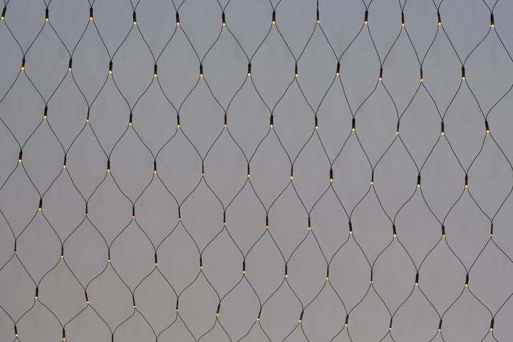 Image du produit GuGus LED Outdoor Lichternetz 360 LED warm weisses Licht 200x200cm Kabelfarbe: Grün (2 m)