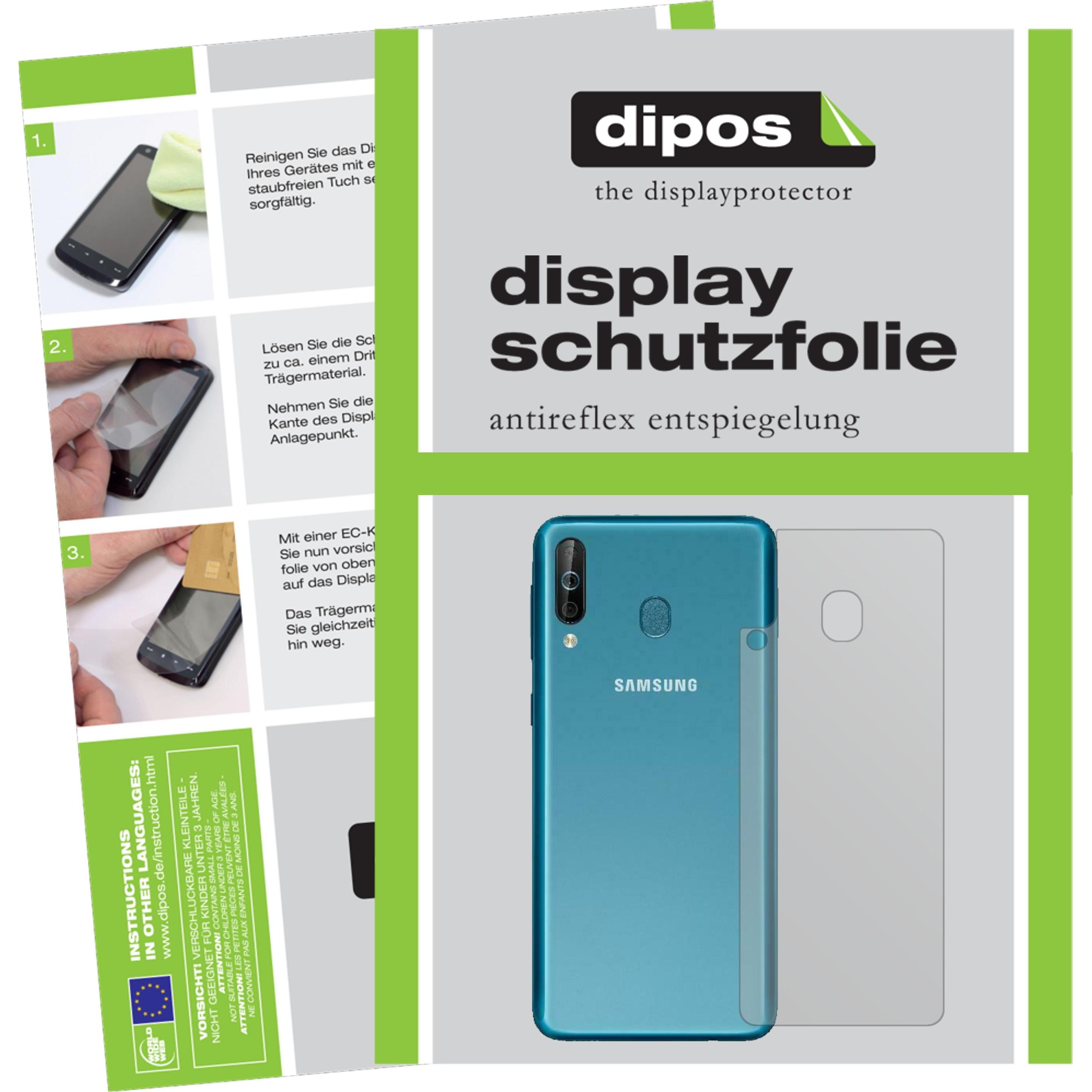 Dipos Displayschutzfolie Antireflex (2 Stück, Samsung Galaxy A40s), Smartphone Schutzfolie, Transparent