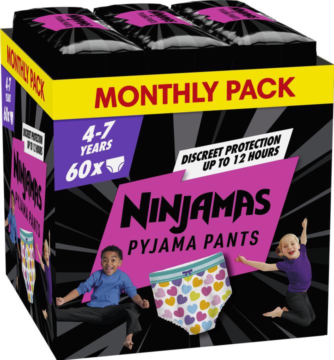 Actual product image Pampers Ninjamas (Size M, Monthly box, 60 Piece)