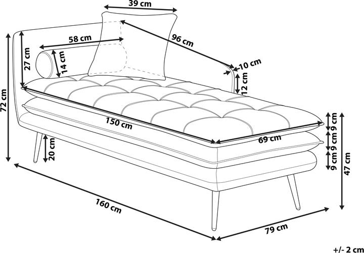 Produktbild Beliani Gonesse (Recamiere)
