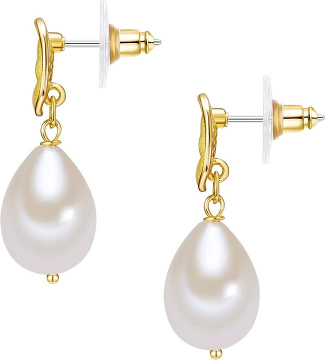 Produktbild Lulu & Jane Damen Metall-Legierung Muschelkernperle gelbgold - 29337 (Metall-Legierung)