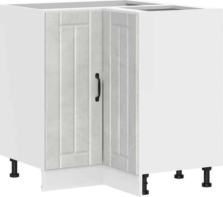 Actual product image VidaXL Kitchen corner base unit Lucca Concrete grey Wood-based material Corner base unit