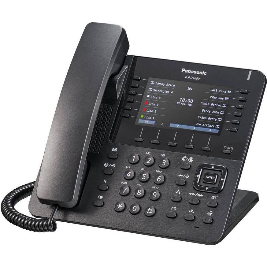 Panasonic KX-DT680 Digitaltelefon, Telefon, Schwarz