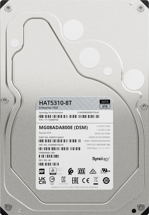 Actual product image Synology HAT5310-8T (8 TB, 3.5", CMR)