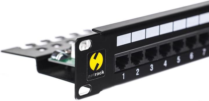 Actual product image Netrack 104-08 patch panel 19 24