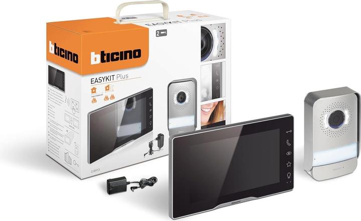 Image du produit Bticino Interphone vidéo plug-in pour maison individuelle, extensible pour deux familles (Filaire)