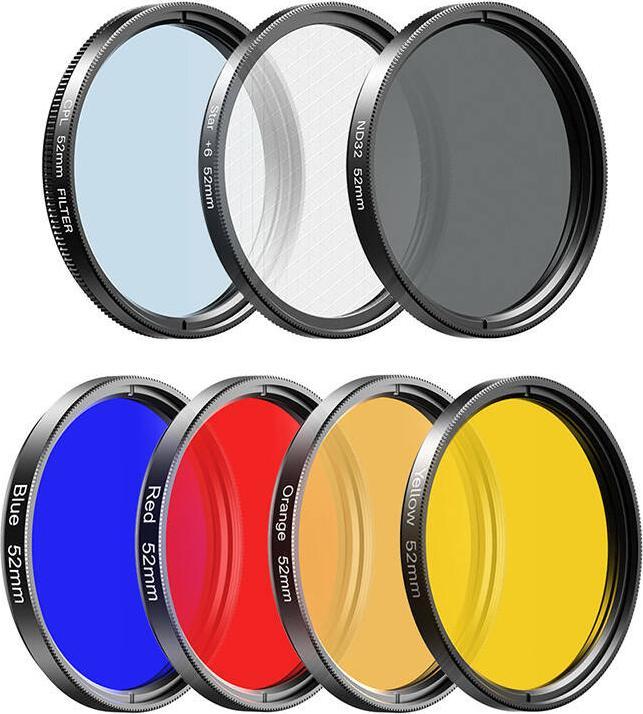 Produktbild Apexel Mobile filter lens kit APL-52UV-7F 52mm 7in1 (52 mm, Farbfilter, ND- / Graufilter, UV-Filter)