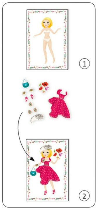 Produktbild Djeco Sticker & Puppen Topmodel