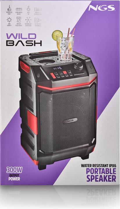 Actual product image NGS Tragbare Bluetooth-Lautsprecher WILDBASH (4 h)