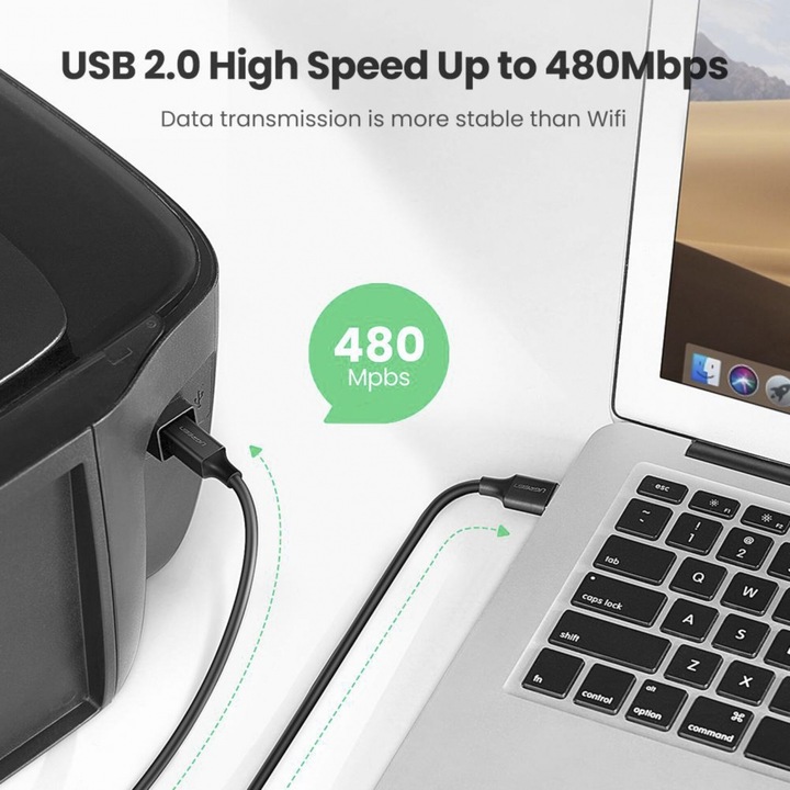 Produktbild Ugreen USB A – USB B (1.50 m, USB 2.0)