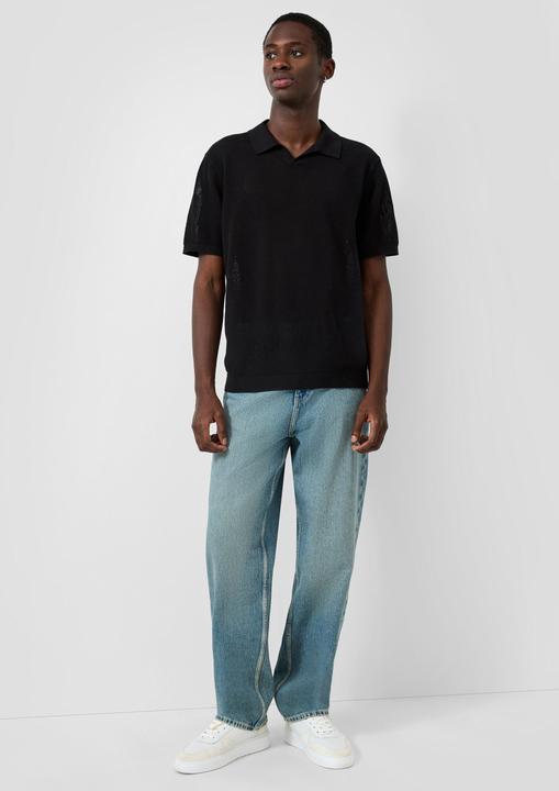 Produktbild s.Oliver Strick-Poloshirt (M)