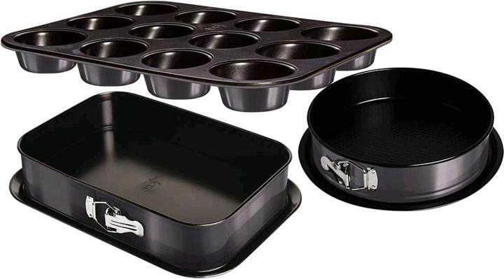 BerlingerHaus 3-tlg. Springformset mit Muffinform Metallic Edition (26 cm)