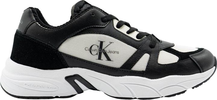 Calvin Klein Retro Tennis Lace up Heren Sneakers - Zwart/Wit - Maat 42 (42)