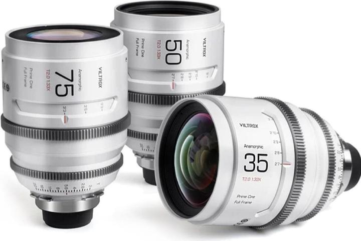 Viltrox SET di lenti anamorfiche 35/50/75 mm T2.0 1.33X con attacco PL (L-mount, Full frame)
