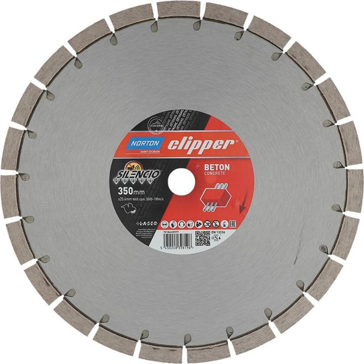Norton Clipper Clipper diamond cutting disc Extreme Beton Silencio 350 x 20 mm height 15 mm