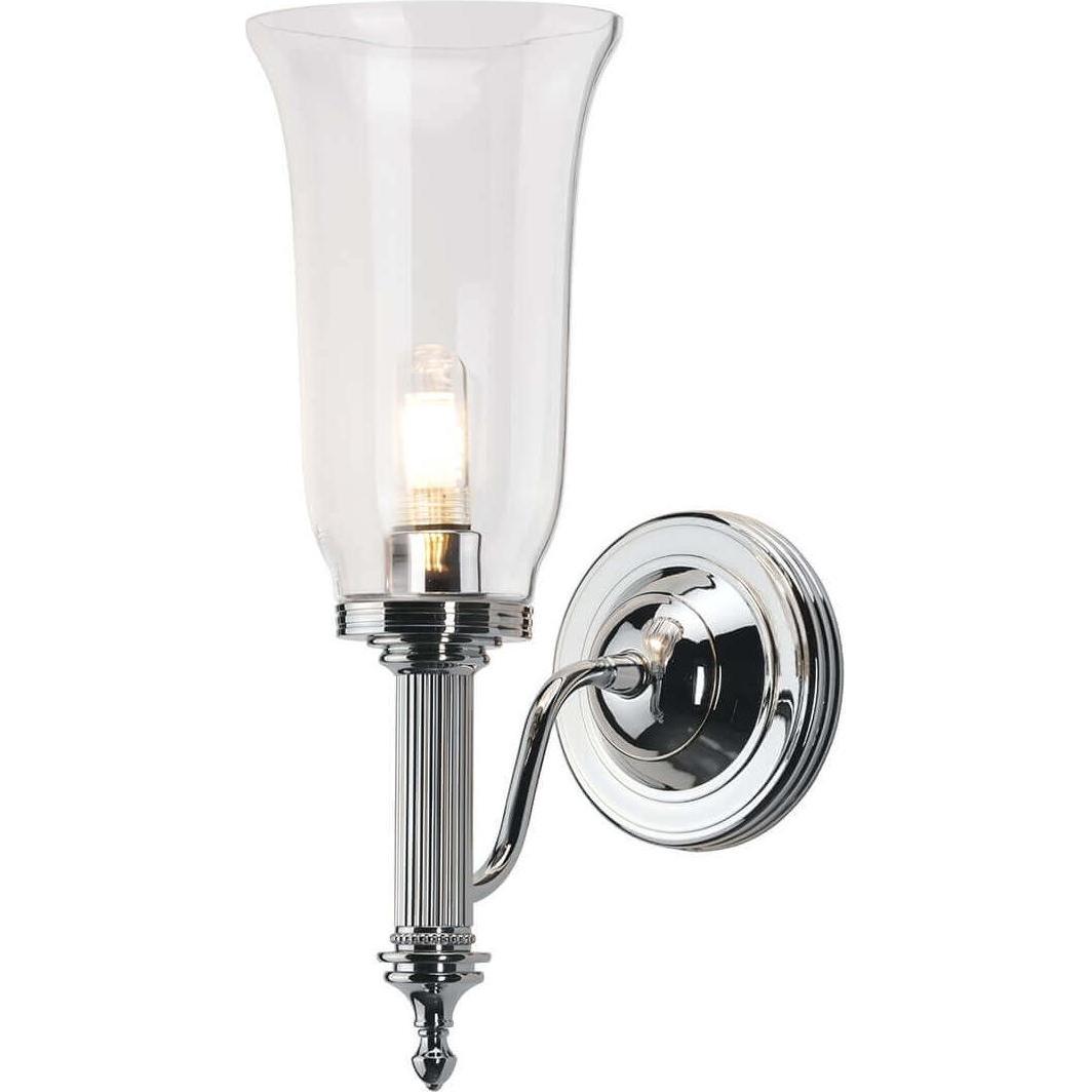 Elstead Lighting, Wandleuchte + Deckenleuchte, Carroll LED Wandleuchte G9 35cm Poliertes Chrom IP44 (320 lm, G9)