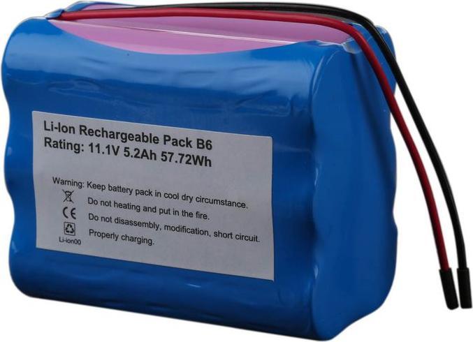 Actual product image RS PRO 18650 11.1V 5200 mAh 3S2P B6 type (1 pcs., 18650, 5200 mAh)