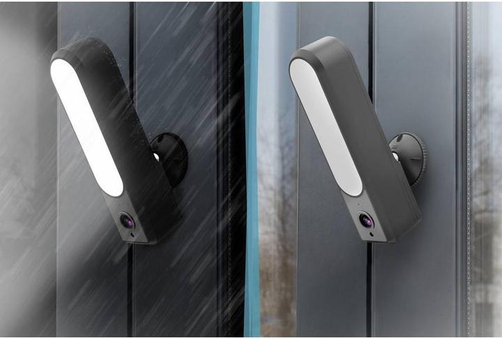 Produktbild Digitus Smarte Full HD-Aussenkamera mit LED-Flutlicht, WLAN + Sprachsteuerung (1920 x 1080 Pixels)