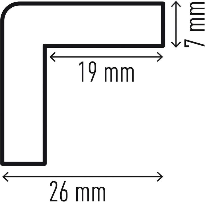 Produktbild Durable 5 Prallschutz C19 "Eckschutzprofil C19" eckig 2,6 x 2,6 cm