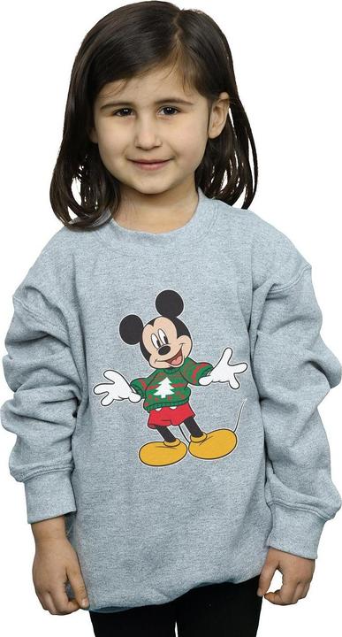 Produktbild Disney Mickey Mouse Christmas Jumper Stroke Sweatshirt Mädchen (116)