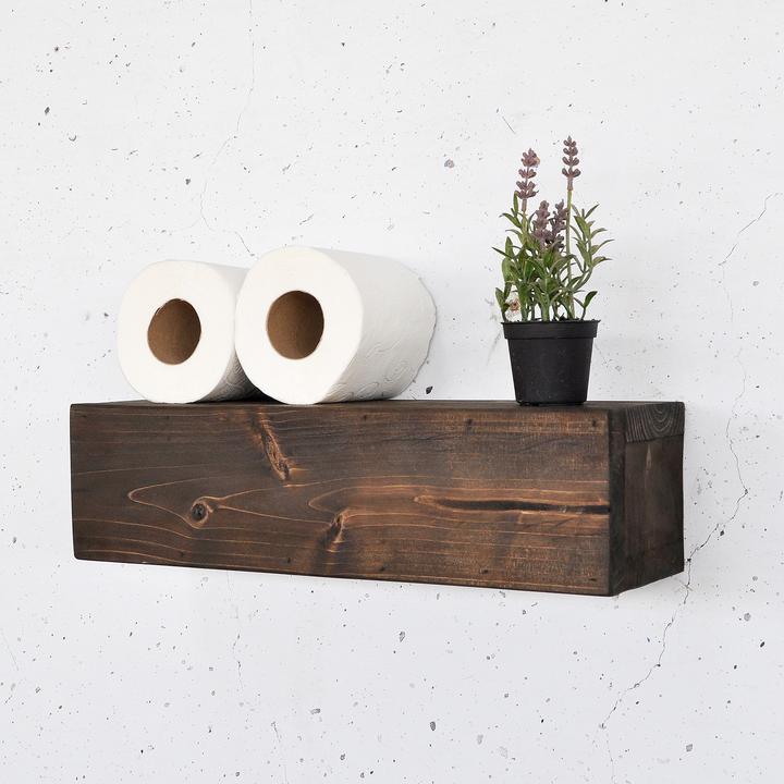 Image du produit Hanah Home Charm Wooden Wall Shelf (13 x 11 x 40 cm)