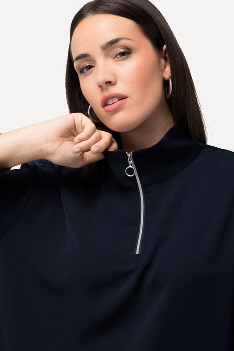 Produktbild Ulla Popken Tunika, Zipper, Oversized, Stehkragen, Langarm (42, 44)