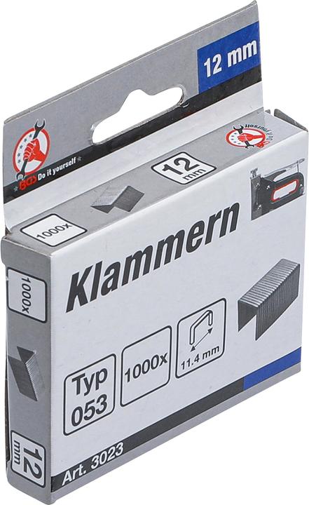 Produktbild BGS Klammern Typ 53 12 x 11,4 mm 1000 Stück