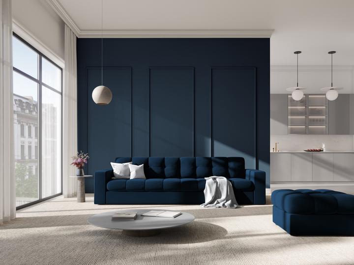 Image du produit CXL by Christian Lacroix Pouf Velours, "Yohan", 1 Place, 60x60x38 Fabriqué en Europe (Tabouret de canapé)