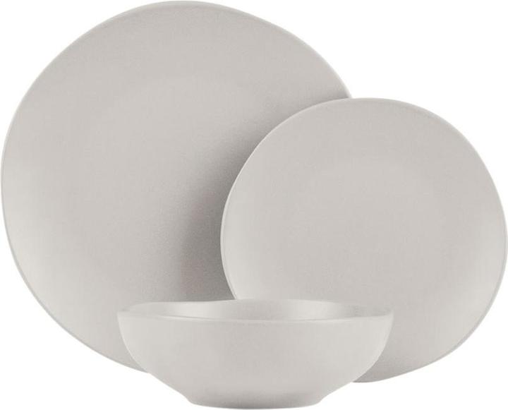 BerlingerHaus Haus 18-teiliges Tellerset matt cream Sahara Collection (18 Stück)