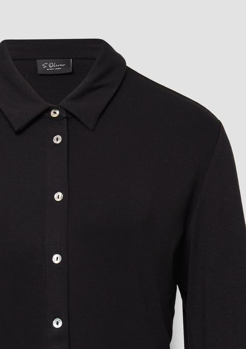 Immagine prodotto s.Oliver T-Shirt Jerseybluse mit Perlmuttknöpfen (44)