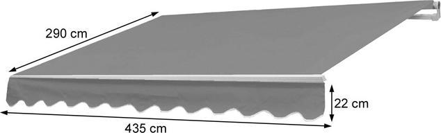 Actual product image Swisshandel24 Replacement cover for awning T791, folding arm awning replacement cover sun protection, 4,5x3m (4.50 m)