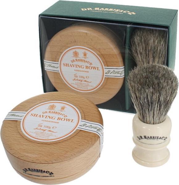 Actual product image D.R. Harris Shaving Gift Set Sandalwood (Shaving soap)