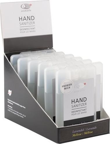 Actual product image Aromalife Hand Sanitizer Counter Display Lavender Melissa 11 pieces