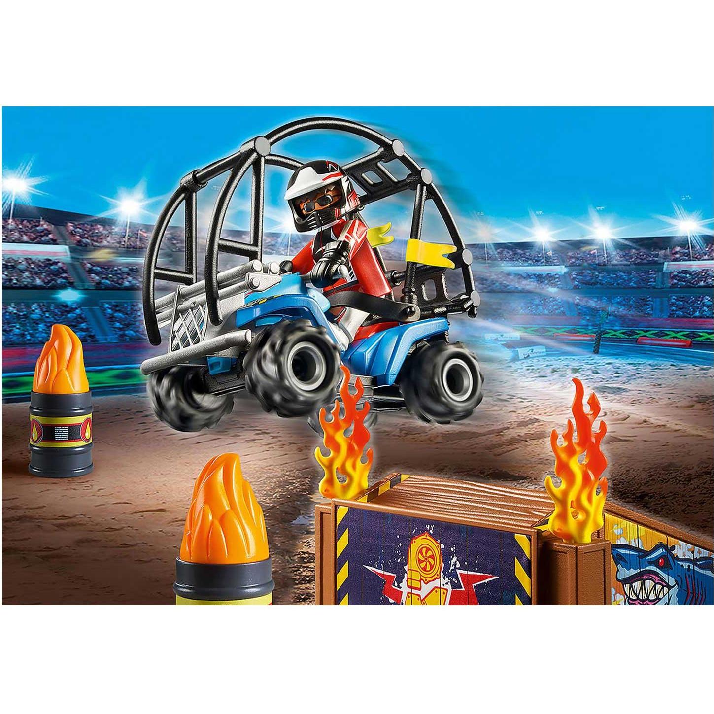 Thumbnail - Playmobil Starter Pack Stuntshow Quad mit Feuerrampe (70820, Playmobil Stuntshow)