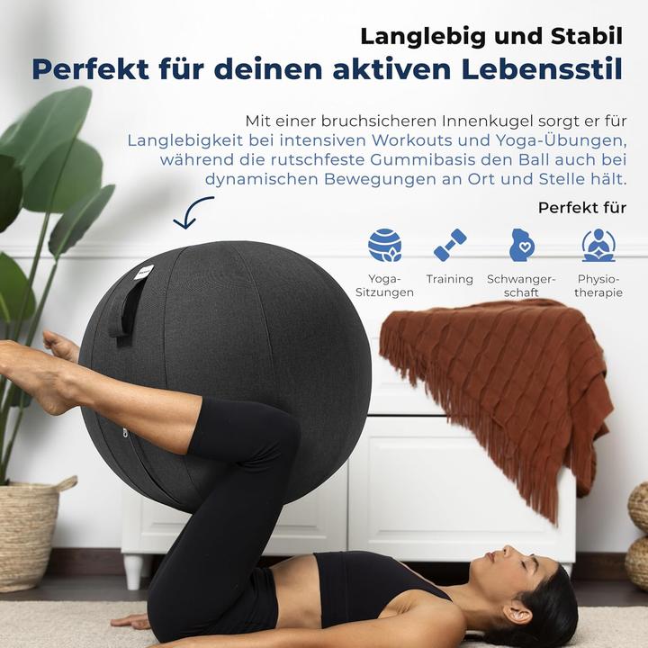 Immagine prodotto Backerz Ergonomischer Sitzball fürs Büro (65 cm) (65 cm)