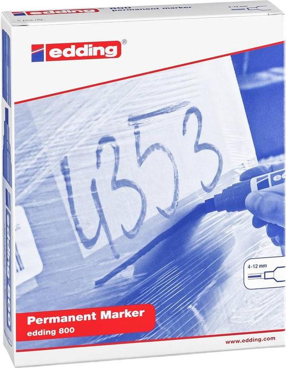 Image du produit Edding 800-99 (Noir, 4 mm, 5 x)